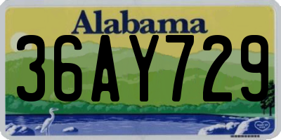 AL license plate 36AY729