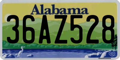 AL license plate 36AZ528