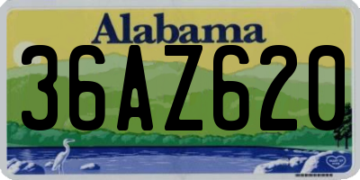 AL license plate 36AZ620