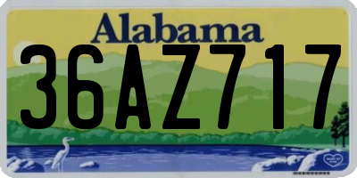 AL license plate 36AZ717