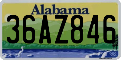 AL license plate 36AZ846