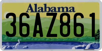 AL license plate 36AZ861