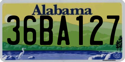 AL license plate 36BA127