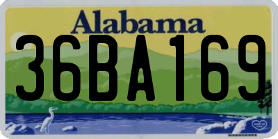 AL license plate 36BA169