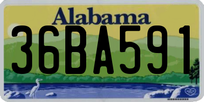 AL license plate 36BA591