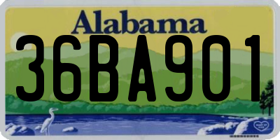AL license plate 36BA901