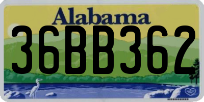 AL license plate 36BB362
