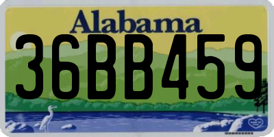 AL license plate 36BB459