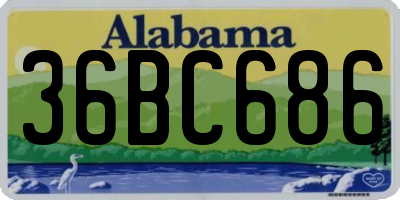 AL license plate 36BC686