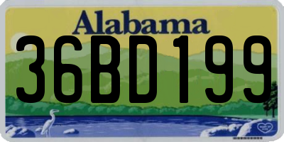 AL license plate 36BD199