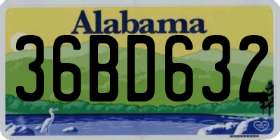 AL license plate 36BD632