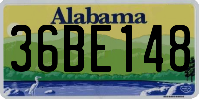 AL license plate 36BE148