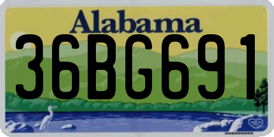 AL license plate 36BG691