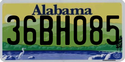 AL license plate 36BH085