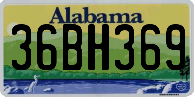 AL license plate 36BH369
