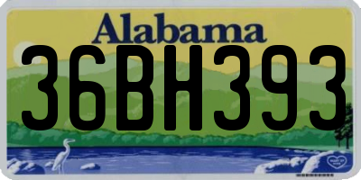 AL license plate 36BH393
