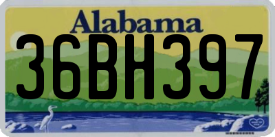 AL license plate 36BH397