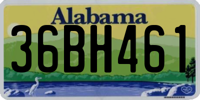 AL license plate 36BH461