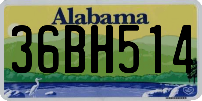 AL license plate 36BH514
