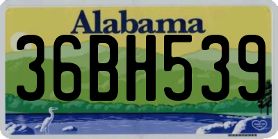 AL license plate 36BH539