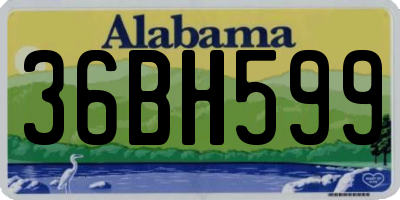 AL license plate 36BH599