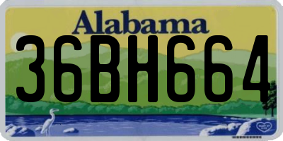 AL license plate 36BH664
