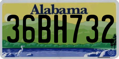 AL license plate 36BH732