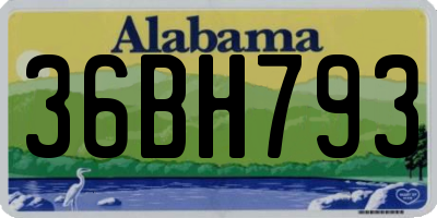 AL license plate 36BH793