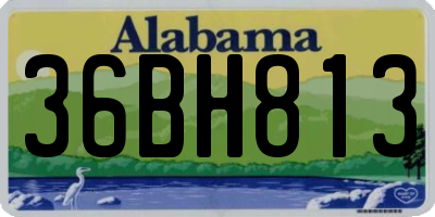 AL license plate 36BH813