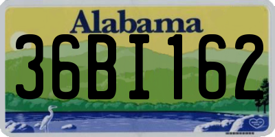AL license plate 36BI162