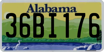 AL license plate 36BI176