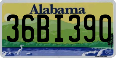 AL license plate 36BI390