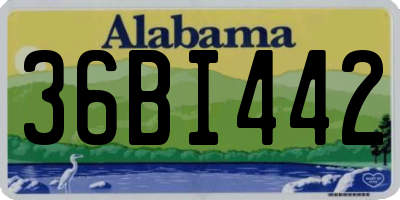 AL license plate 36BI442