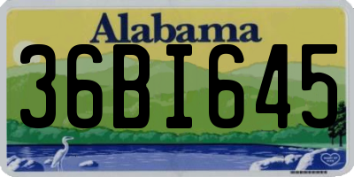 AL license plate 36BI645