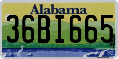 AL license plate 36BI665