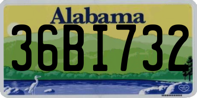 AL license plate 36BI732