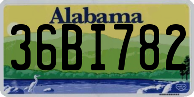 AL license plate 36BI782