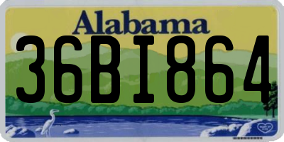 AL license plate 36BI864
