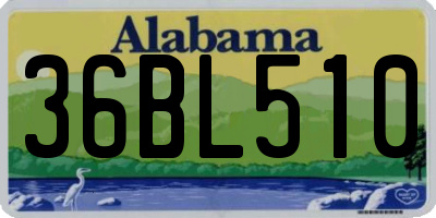 AL license plate 36BL510