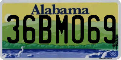 AL license plate 36BM069