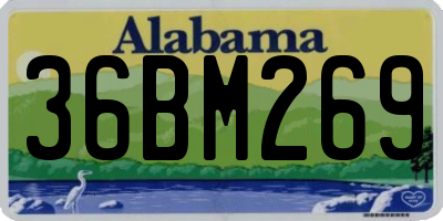 AL license plate 36BM269
