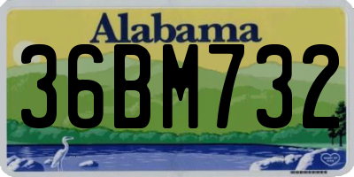 AL license plate 36BM732