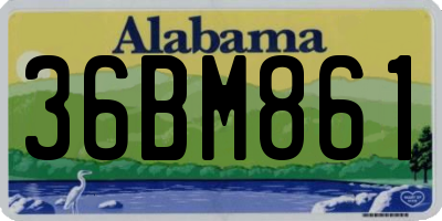 AL license plate 36BM861