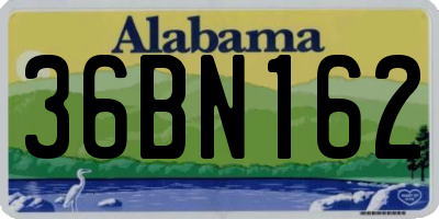 AL license plate 36BN162
