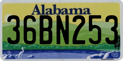 AL license plate 36BN253
