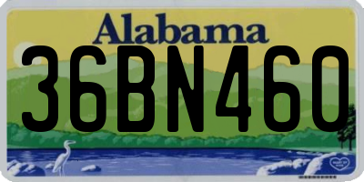 AL license plate 36BN460