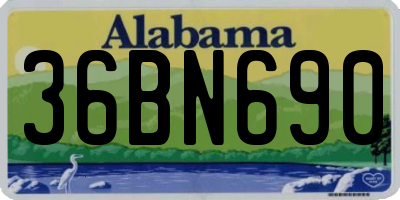 AL license plate 36BN690