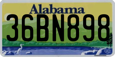 AL license plate 36BN898