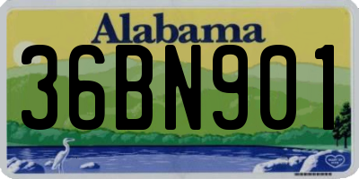 AL license plate 36BN901