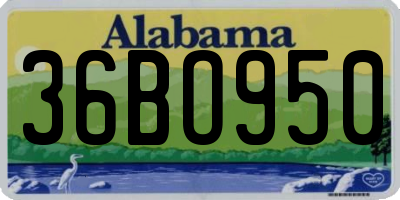 AL license plate 36BO950